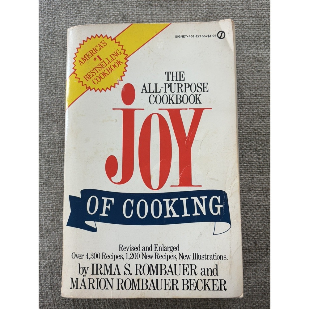 VTG 70s Joy of Cooking 1st Print All-Purpose Cookbook Paperback Chef Cook Book